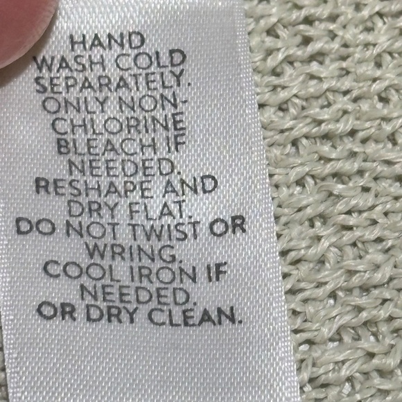 J. Jill Womens Linen Open Knit Cardigan Sweater Sz L Beachy Coastal Open Front - Picture 9 of 12